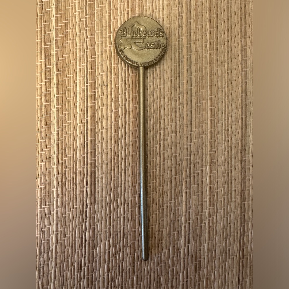 Vintage Swizzle Stick, Bluebeard's Castle, St. Thomas, Virgin Islands